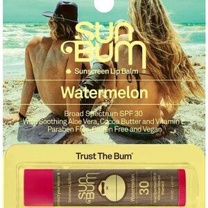 SUN BUM Watermelon Lip Balm with Aloe/Cocoa Butter/Vitamin E SPF 30 Sunscreen